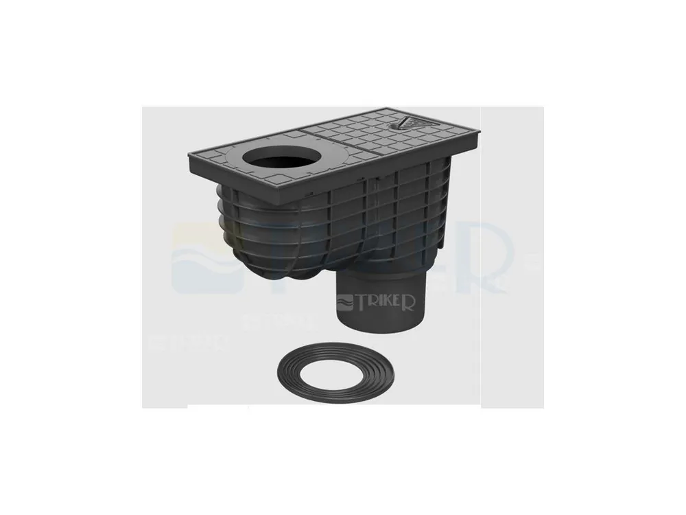 Actieprijs Lapač střešních splavenin KV STANDARD spodní, černý 110 mm