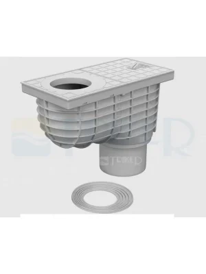 Super Cena Lapač střešních splavenin KV STANDARD spodní, šedý 110 mm