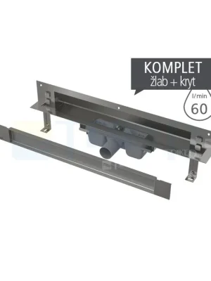Koupit Online Žlab podlahový APZ5 Spa do stěny s krytem Twin 650 mm pro vložení obkladu
