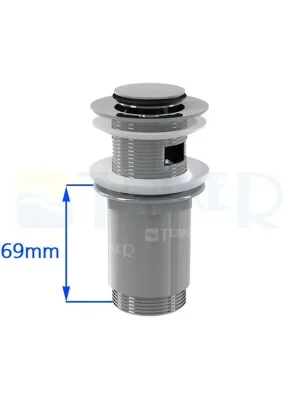 Vysoce Kvalitní Klik-klak umyvadlová výpusť A391 malá krytka 5/4", výška 69 mm