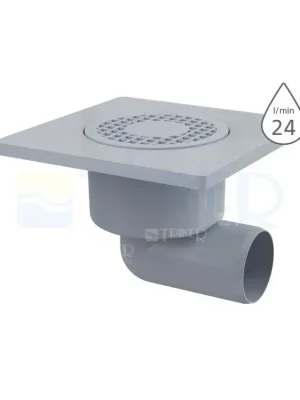 Vpusť podlahová APV3 boční odpad 50 mm, výška 105 mm, plastová mřížka 150 x 150 mm Exclusieve Akce