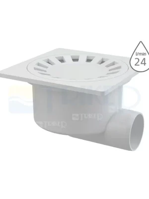 Vpusť podlahová APV15 boční odpad 50 mm, plastová mřížka 150 x 150 mm Akce