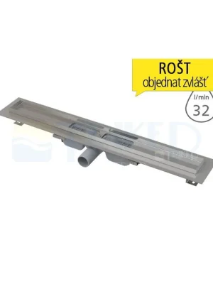 Žlab podlahový APZ101 LOW pro perforovaný rošt 300 mm, boční odtok 40 mm Super Cena