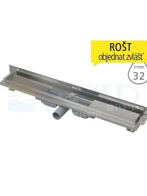 Žlab podlahový APZ104 Flexible LOW pro perforovaný rošt 550 mm, boční odtok 40 mm Must-Have