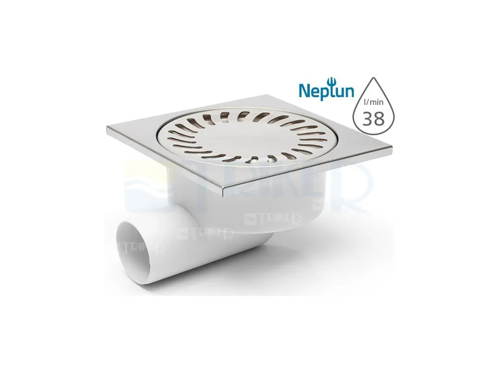 Meest Verkocht Vpusť podlahová DN 50/95 X N s plovákem NEPTUN, boční odpad 50 mm, nerezová mřížka