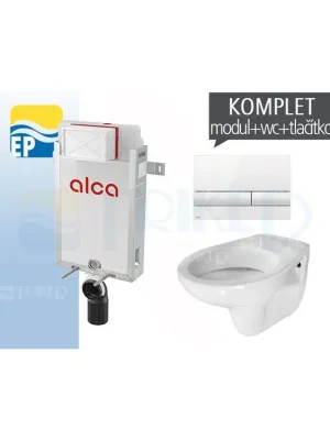 Nejnovější Verze EP závěsný WC komplet pro renovace/zazdění 1710 otevřený kruh