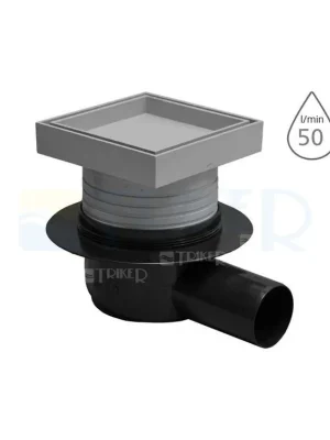 Nejnovější Verze Vpusť podlahová s rámečkem pro vložení dlažby SI50D00 boční odpad 50 mm
