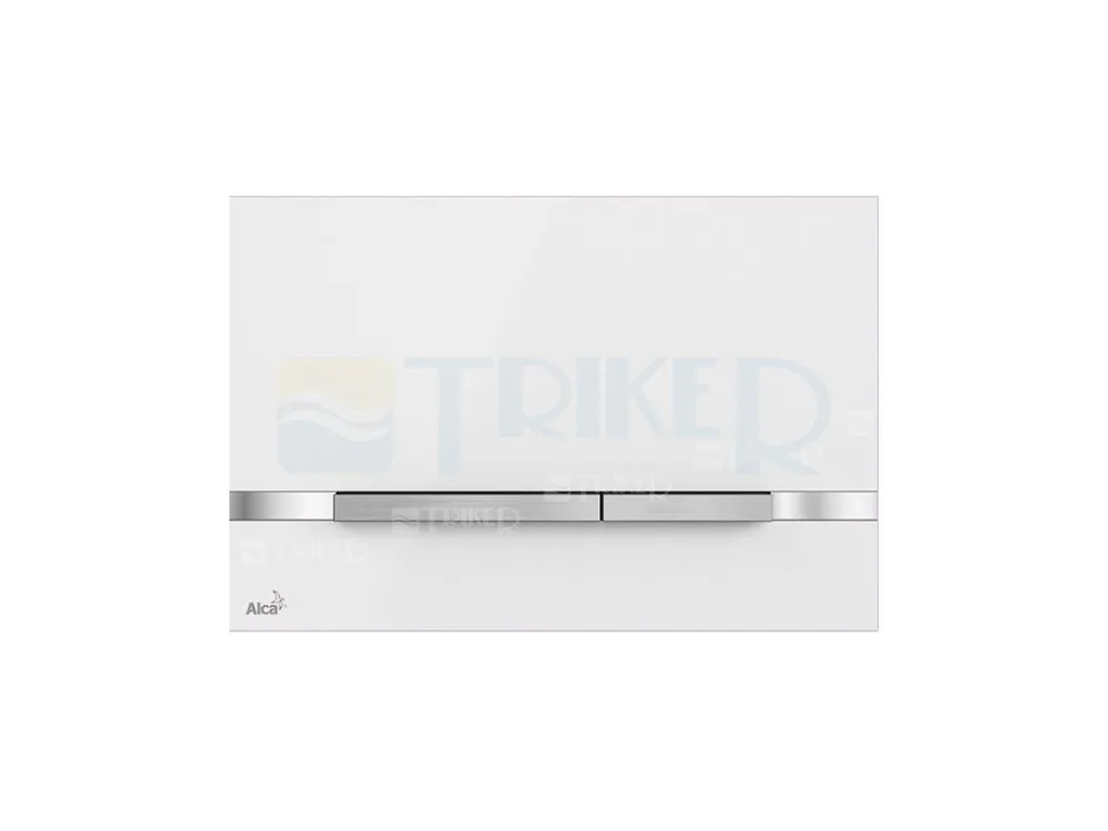 Tlačítko ovládací Alca STRIPE WHITE NEREZ bílé/lesk Laatste Kans