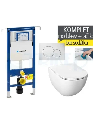 Závěsný WC komplet T-07 Duofix Special + Mio-N RIMLESS klozet závěsný 53 cm Gereduceerde Prijs