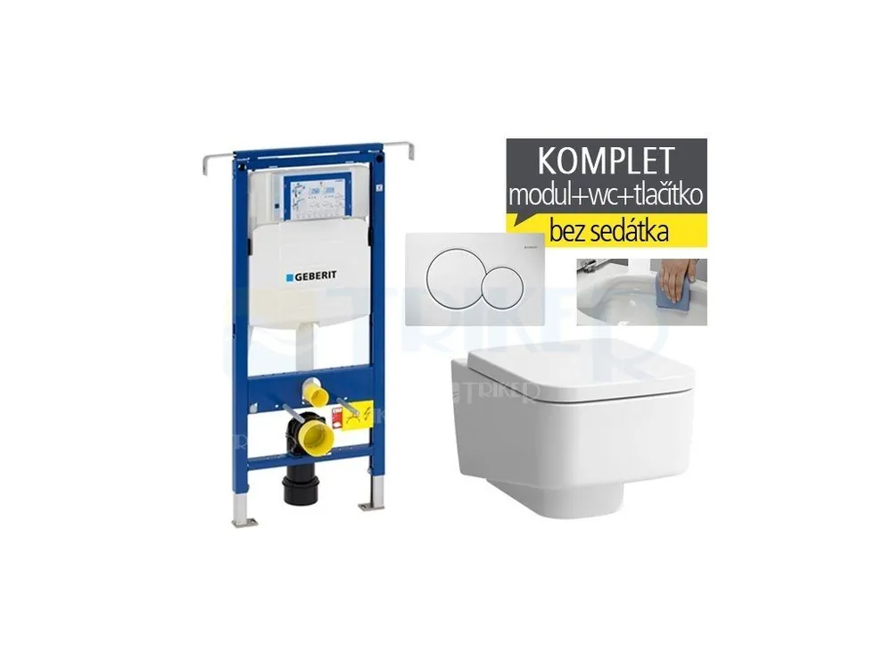 Závěsný WC komplet T-07 Duofix Special + Laufen Pro S RIMLESS klozet závěsný 53 cm Must-Have