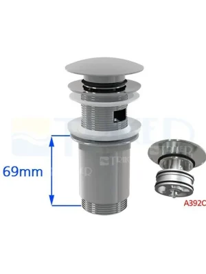 Klik-klak umyvadlová výpusť A392C velká krytka 5/4", výška 69 mm Akční Cena