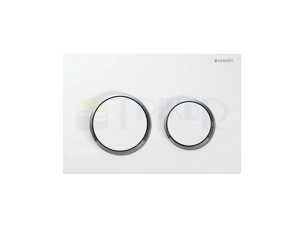 Uitverkoop Omega20 ovládací tlačítko bílá/lesklý chrom/bílá