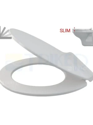Sedátko Alca A64SLIM duroplastové se zpomalovacím mechanismem, bílé Finale Výprodej