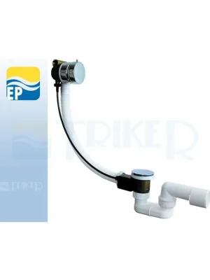 Nejnovější Verze EP sifon vanový s napouštěním přepadem kov, délka přepadu 550 mm