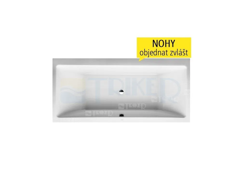 Laufen Pro vana akrylátová 4-5mm vestavná, středový odtok 180 x 80 cm bílá Exclusieve Aanbieding