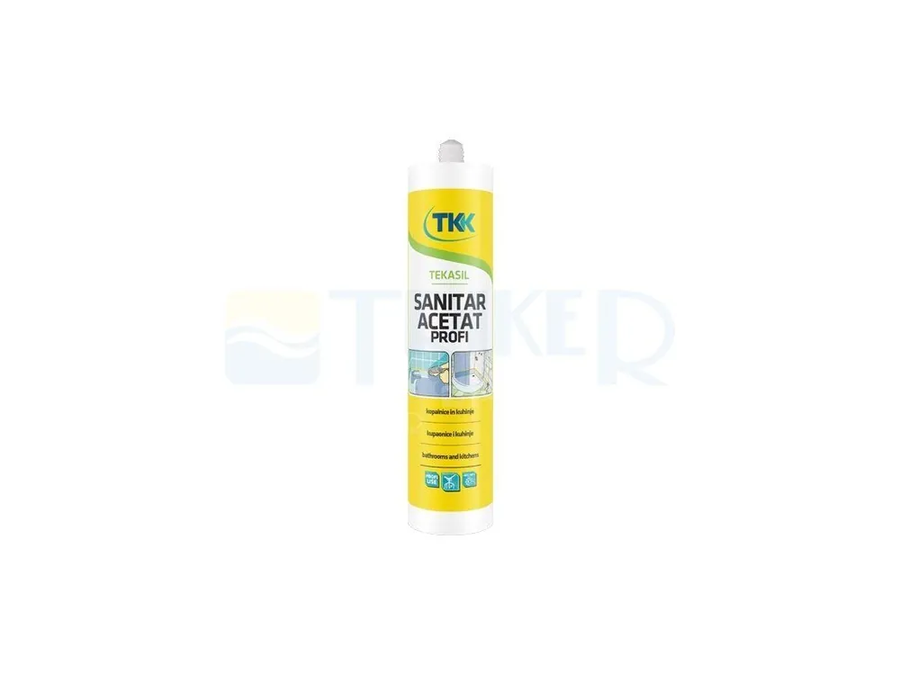 Betrouwbaar TEKASIL SANITAR ACETÁT PROFI silikonový tmel 300 ml bahama (RAL 1001)