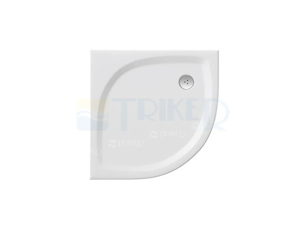 Elipso pro FLAT vanička z litého mramoru 90 x 90 cm R500 bílá Merkproduct