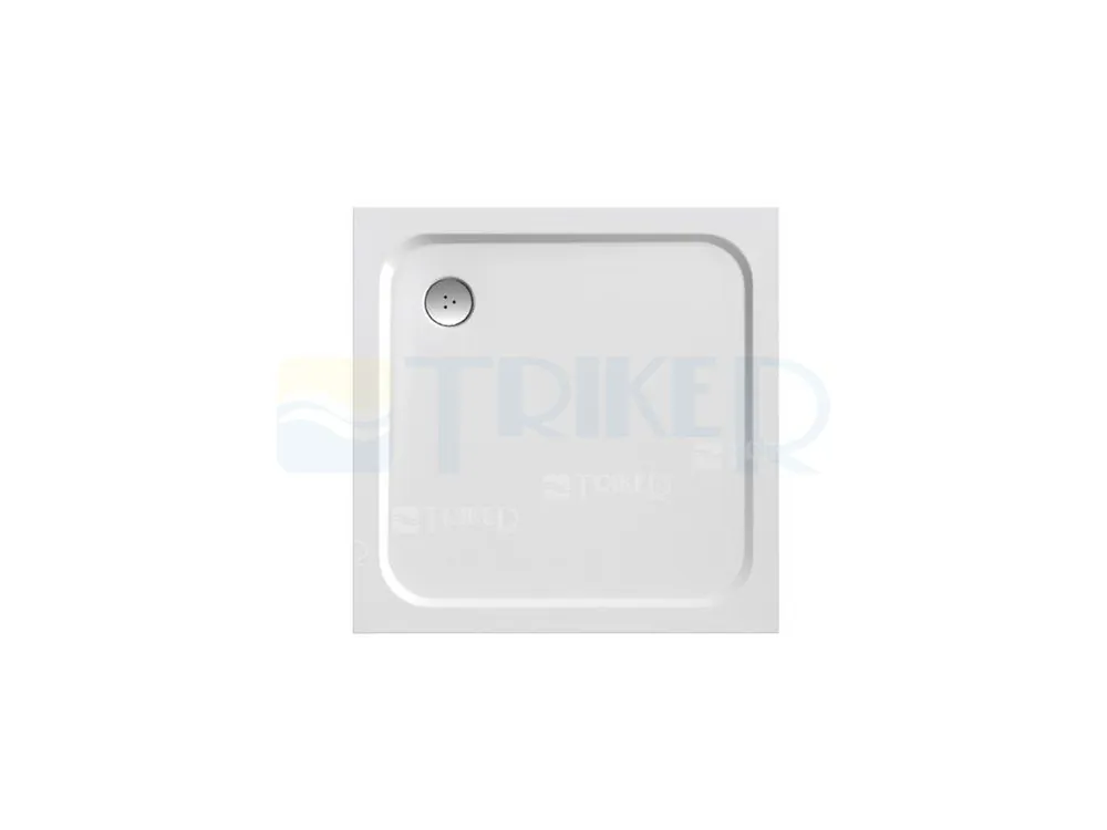 Perseus Pro Chrome vanička z litého mramoru 80 x 80 x 3cm bílá Must-Have