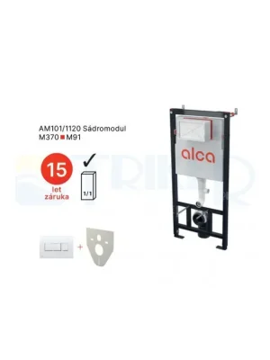 Závěsný WC komplet Alca Plast AM101/1120 do sádrokartonu 3v1 Oblíbený