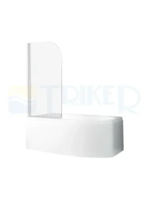 Screen Pro vanová zástěna 810 x 1400 mm, profil bílý, výplň transparent Oblíbený