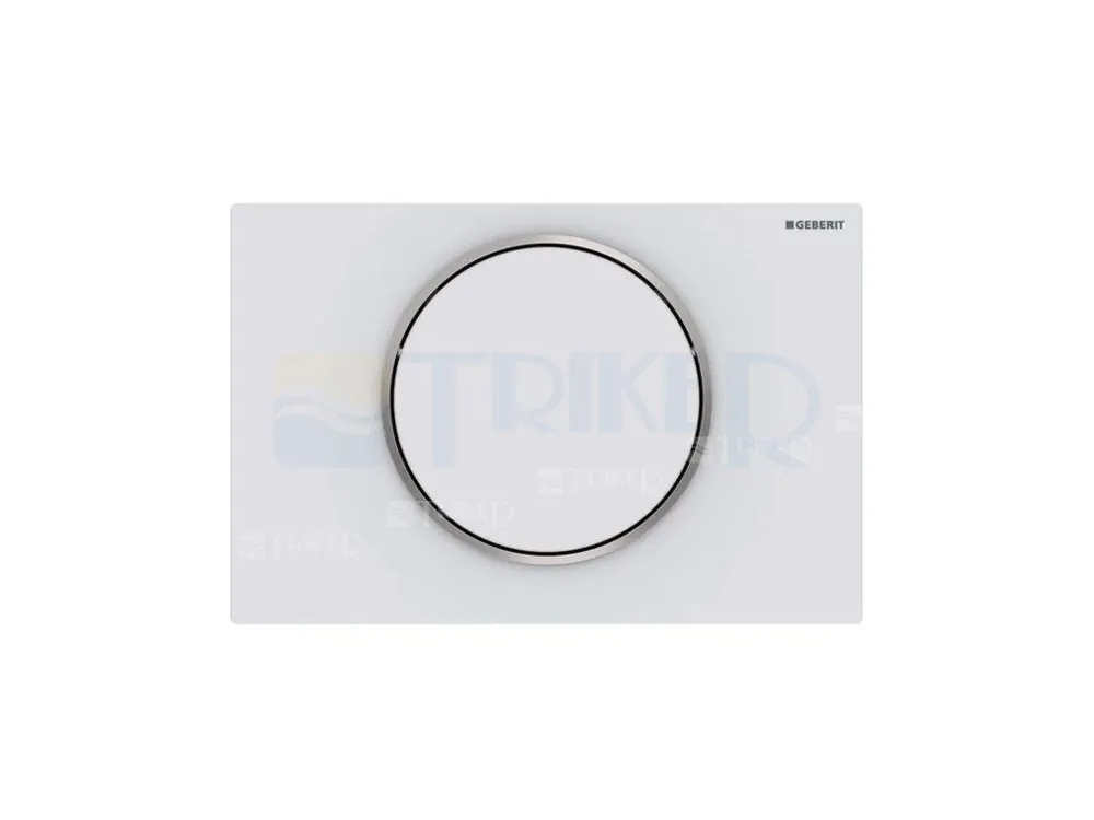 Sigma10 ovládací tlačítko nerezové, bílá/lesklý chrom/bílá Snelle Levering
