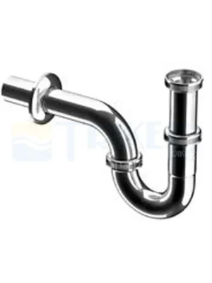 Sifon umyvadlový trubkový P-970KU DN32 5/4" chrom/nerez Certifikovaný