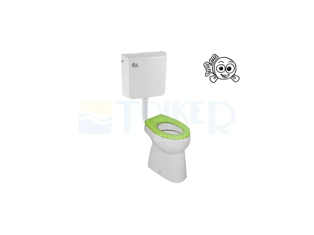 Stojící WC komplet BABY vodorovný Koopje