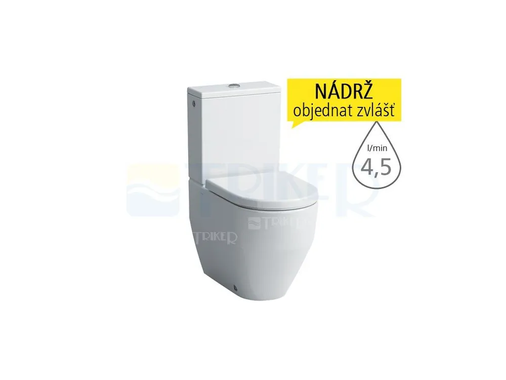 Aanbieding Laufen Pro mísa kombinační 43 cm kapotovaná, VARIO, délka 65 cm, pro spodní přívod, bílá