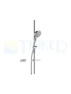 Bestel Nu HANSAACTIVEJET sprchová souprava s tyčí 970 mm s 3 polohovou sprchou, světle šedá/chrom