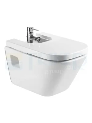 Značkový The Gap bidet závěsný 54cm s otvorem pro baterii, bílý