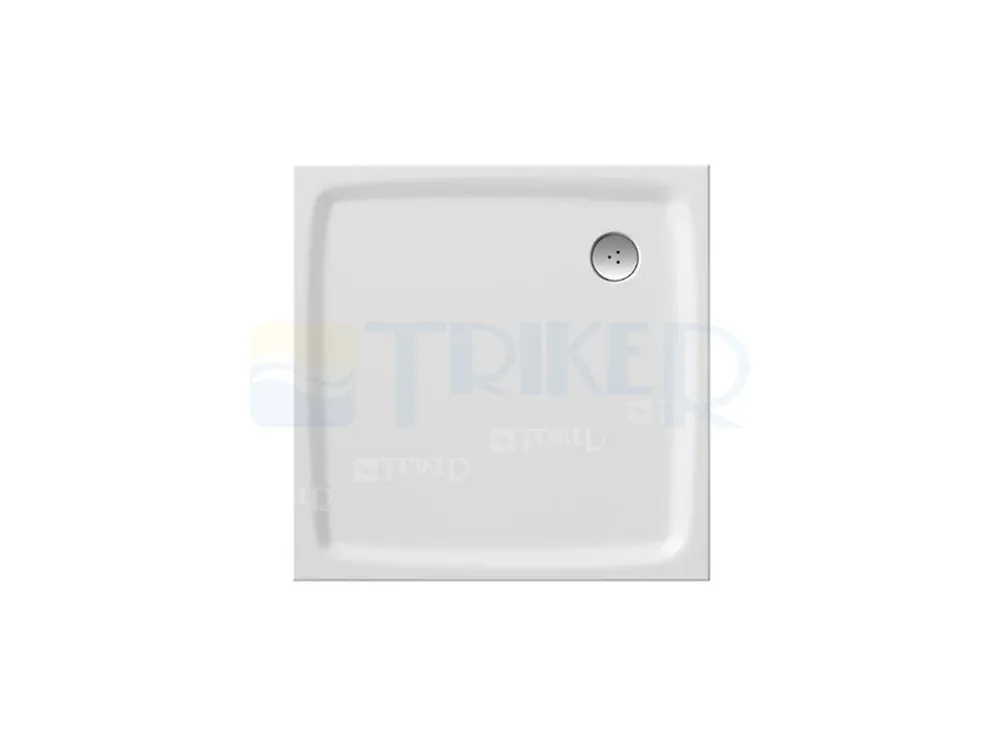 Op = Op Perseus Pro Flat vanička z litého mramoru 80 x 80 x 3 cm, bílá