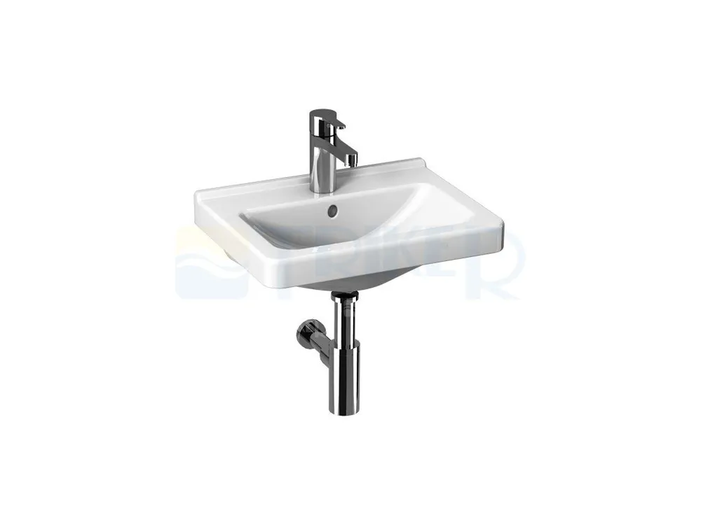 Premium Cubito umývátko 45 x 34 cm s otvorem pro baterii, bílé