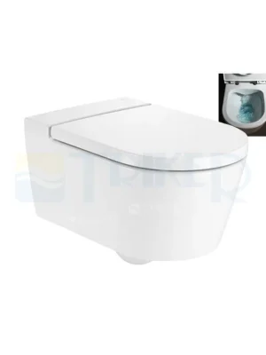 Bestel Nu Inspira Round klozet závěsný 56 cm RIMLESS bez splachovacího kruhu, bílý