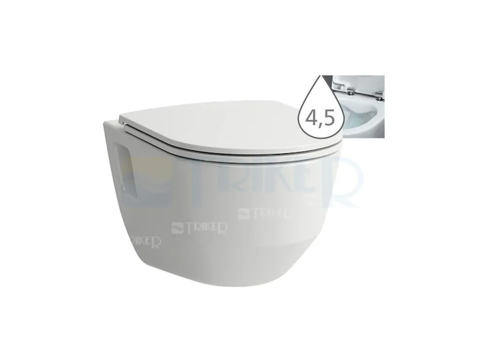 Laufen Pro klozet závěsný 53 cm RIMLESS/viditelné uchycení bílý Flitsaanbieding