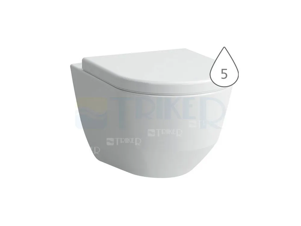 Merkproduct Laufen Pro klozet závěsný 53 cm kapotovaný, ploché splachování bílý