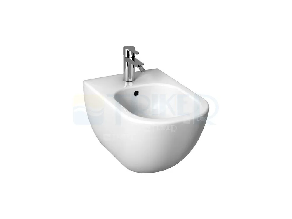 Nieuw Mio-N bidet závěsný 53 cm s otvorem pro baterii, bez postranních otvorů, bílý