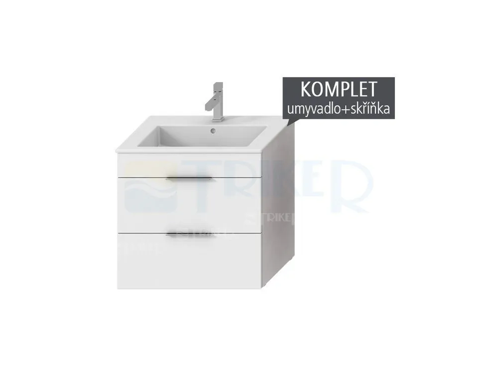 Bestseller Cube/Suite Roca skříňka s 2 zásuvkami s umyvadlem 65 x 43 cm bílá, antracit