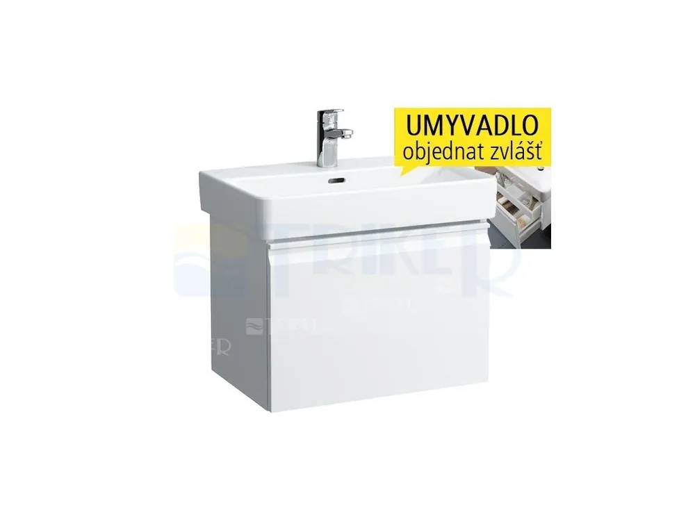 Laufen Pro S skříňka s 1+1 zásuvkou pod umyvadlo 60 x 38 cm bílá/lesk Fabrieksprijs