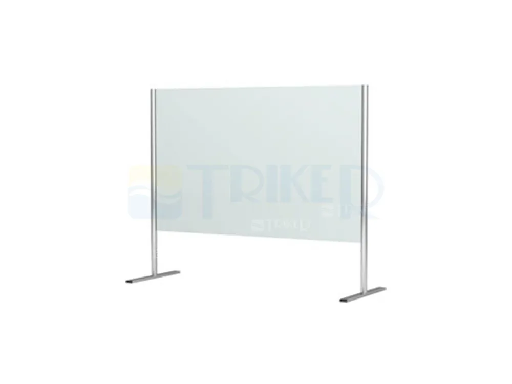 Uitverkoop SSSH dělící přepážka 1400/800 profil aluchrom,výplň čiré sklo