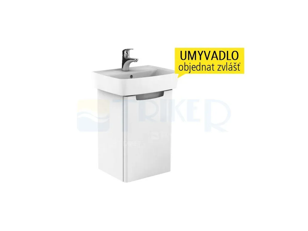 Tijdelijk Beschikbaar Rekord skříňka 40 cm pod umyvátko 50 cm, korpus bílý, dvířka bílá