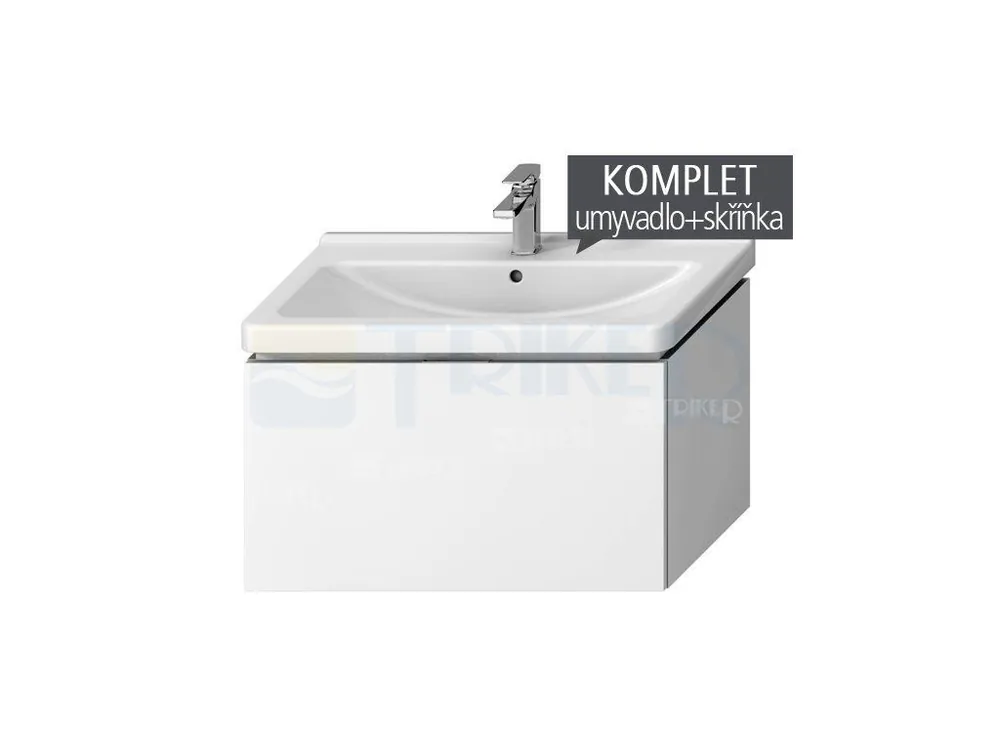 Speciale Aanbieding Komplet Cubito skříňka s 1 zásuvkou s umyvadlem 85 x 48,5 cm, bílá