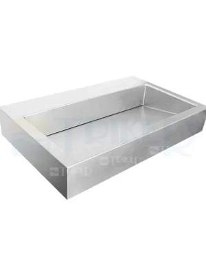 Značkový SLUN 68 Nerezové umyvadlo designové 70 x 44 cm, matné