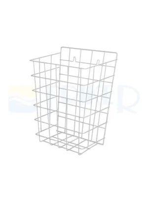 SLZN 40 Drátěný koš, rozměr 385 x 290 x 130 mm, bílý Levný