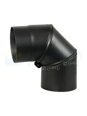 Ověřený Koleno kouřovodu segmentové otočné 120 x 1,5mm černé
