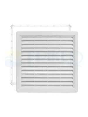 Op = Op Větrací mřížka VM s rámečkem a síťovinou bílá 150 x 150 mm