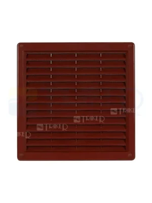 Větrací mřížka VM s rámečkem a síťovinou hnědá 150 x 150 mm Gereduceerde Prijs