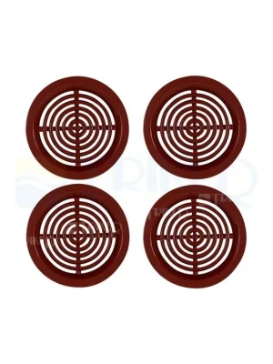 Uitverkoop Větrací mřížka VM kruhová bez síťoviny hnědá 50 mm (4ks)