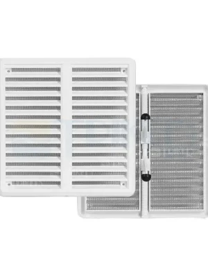 Větrací mřížka VMKS se síťovinou - krytka stavitelná bílá 150 x 150 mm (75-125 mm) Veilige Betaling