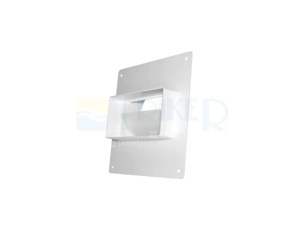 Ventilační montážní rámeček D/UZP nástěnný se zpětnou klapkou a redukcí 104/110 x 55 mm Korting