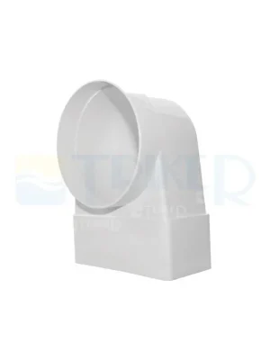 Hoge Kwaliteit Ventilační koleno/přechodka D/KLZ trubková/plochá 104/110 x 55 mm